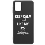 Чехол-накладка Krutoff Silicone Case Instagram для Samsung Galaxy M51 (M515) черный Чехол-накладка Krutoff Silicone Case Instagram для Samsung Galaxy M51 (M515) черный