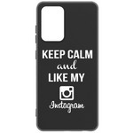 Чехол-накладка Krutoff Silicone Case Instagram для Samsung Galaxy A72 (A725) черный Чехол-накладка Krutoff Silicone Case Instagram для Samsung Galaxy A72 (A725) черный
