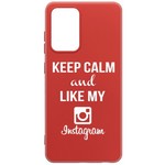 Чехол-накладка Krutoff Silicone Case Instagram для Samsung Galaxy A72 (A725) красный Чехол-накладка Krutoff Silicone Case Instagram для Samsung Galaxy A72 (A725) красный