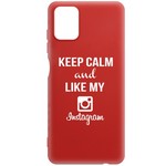 Чехол-накладка Krutoff Silicone Case Instagram для Samsung Galaxy A51 (A515) красный Чехол-накладка Krutoff Silicone Case Instagram для Samsung Galaxy A51 (A515) красный