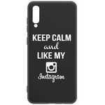 Чехол-накладка Krutoff Silicone Case Instagram для Samsung Galaxy A70 (A705) черный Чехол-накладка Krutoff Silicone Case Instagram для Samsung Galaxy A70 (A705) черный