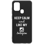 Чехол-накладка Krutoff Silicone Case Instagram для Samsung Galaxy A21s (A217) черный Чехол-накладка Krutoff Silicone Case Instagram для Samsung Galaxy A21s (A217) черный