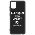 Чехол-накладка Krutoff Silicone Case Instagram для Samsung Galaxy A71 (A715) черный Чехол-накладка Krutoff Silicone Case Instagram для Samsung Galaxy A71 (A715) черный
