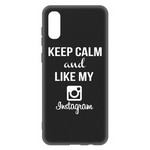 Чехол-накладка Krutoff Silicone Case Instagram для Samsung Galaxy A02 (A022) черный Чехол-накладка Krutoff Silicone Case Instagram для Samsung Galaxy A02 (A022) черный
