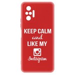 Чехол-накладка Krutoff Silicone Case Instagram для Xiaomi Redmi Note 10 Pro (красный) Чехол-накладка Krutoff Silicone Case Instagram для Xiaomi Redmi Note 10 Pro (красный)