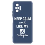 Чехол-накладка Krutoff Silicone Case Instagram для Xiaomi Redmi Note 10 Pro (синий) Чехол-накладка Krutoff Silicone Case Instagram для Xiaomi Redmi Note 10 Pro (синий)