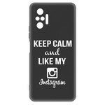 Чехол-накладка Krutoff Silicone Case Instagram для Xiaomi Redmi Note 10 Pro (черный) Чехол-накладка Krutoff Silicone Case Instagram для Xiaomi Redmi Note 10 Pro (черный)