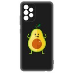 Чехол-накладка Krutoff Soft Case Авокадо Веселый для Samsung Galaxy A32 (A325) черный Чехол-накладка Krutoff Soft Case Авокадо Веселый для Samsung Galaxy A32 (A325) черный