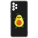 Чехол-накладка Krutoff Soft Case Авокадо Стильный для Samsung Galaxy A32 (A325) черный Чехол-накладка Krutoff Soft Case Авокадо Стильный для Samsung Galaxy A32 (A325) черный