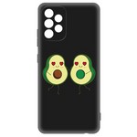 Чехол-накладка Krutoff Soft Case Авокадо Пара для Samsung Galaxy A32 (A325) черный Чехол-накладка Krutoff Soft Case Авокадо Пара для Samsung Galaxy A32 (A325) черный