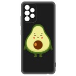 Чехол-накладка Krutoff Soft Case Авокадо Милый для Samsung Galaxy A32 (A325) черный Чехол-накладка Krutoff Soft Case Авокадо Милый для Samsung Galaxy A32 (A325) черный