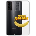Чехол-накладка Krutoff Clear Case "Банан" для Honor 30 Чехол-накладка Krutoff Clear Case "Банан" для Honor 30