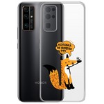 Чехол-накладка Krutoff Clear Case "Лиса" для Honor 30 Чехол-накладка Krutoff Clear Case "Лиса" для Honor 30