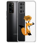 Чехол-накладка Krutoff Clear Case "Лиса" для Honor 30 Pro+/30 Pro Чехол-накладка Krutoff Clear Case "Лиса" для Honor 30 Pro+/30 Pro