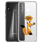 Чехол-накладка Krutoff Clear Case "Лиса" для Honor 9X Lite Чехол-накладка Krutoff Clear Case "Лиса" для Honor 9X Lite