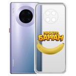 Чехол-накладка Krutoff Clear Case "Банан" для Huawei Mate 30 Чехол-накладка Krutoff Clear Case "Банан" для Huawei Mate 30