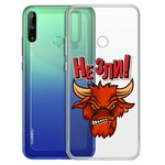 Чехол-накладка Krutoff Clear Case "Не Зли!" для Huawei P40 Lite E/Y7p/Honor 9C Чехол-накладка Krutoff Clear Case "Не Зли!" для Huawei P40 Lite E/Y7p/Honor 9C