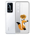 Чехол-накладка Krutoff Clear Case "Лиса" для Huawei P40 Pro+ Чехол-накладка Krutoff Clear Case "Лиса" для Huawei P40 Pro+