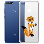 Чехол-накладка Krutoff Clear Case "Лиса" для Huawei Y6 Prime (2018)/Honor 7A Pro/7C Чехол-накладка Krutoff Clear Case "Лиса" для Huawei Y6 Prime (2018)/Honor 7A Pro/7C