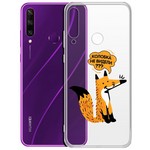 Чехол-накладка Krutoff Clear Case "Лиса" для Huawei Y6p Чехол-накладка Krutoff Clear Case "Лиса" для Huawei Y6p