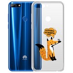Чехол-накладка Krutoff Clear Case "Лиса" для Huawei Y7 (2018)/Honor 7C Pro Чехол-накладка Krutoff Clear Case "Лиса" для Huawei Y7 (2018)/Honor 7C Pro