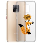 Чехол-накладка Krutoff Clear Case "Лиса" для Xiaomi Redmi 10X 5G/10X Pro 5G Чехол-накладка Krutoff Clear Case "Лиса" для Xiaomi Redmi 10X 5G/10X Pro 5G