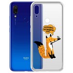 Чехол-накладка Krutoff Clear Case "Лиса" для Xiaomi Redmi 7 Чехол-накладка Krutoff Clear Case "Лиса" для Xiaomi Redmi 7