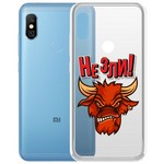 Чехол-накладка Krutoff Clear Case "Не Зли!" для Xiaomi Redmi Note 6 Pro Чехол-накладка Krutoff Clear Case "Не Зли!" для Xiaomi Redmi Note 6 Pro