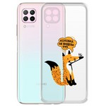 Чехол-накладка Krutoff Clear Case "Лиса" для Huawei P40 Lite/Nova 6 SE/Nova 7i Чехол-накладка Krutoff Clear Case "Лиса" для Huawei P40 Lite/Nova 6 SE/Nova 7i