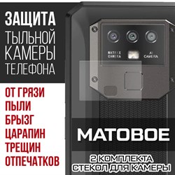 {{photo.Alt || photo.Description || 'Стекло защитное гибридное МАТОВОЕ Krutoff для камеры Oukitel K15 Plus (2 шт.)'}}