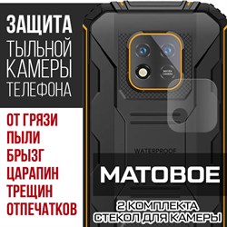 {{photo.Alt || photo.Description || 'Стекло защитное гибридное МАТОВОЕ Krutoff для камеры Oukitel WP18 (2 шт.)'}}