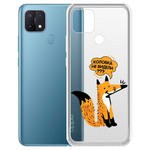 Чехол-накладка Krutoff Clear Case "Лиса" для OPPO A15 Чехол-накладка Krutoff Clear Case "Лиса" для OPPO A15
