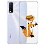 Чехол-накладка Krutoff Clear Case "Лиса" для Vivo Y20 Чехол-накладка Krutoff Clear Case "Лиса" для Vivo Y20
