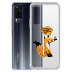 Чехол-накладка Krutoff Clear Case "Лиса" для Vivo Y31 Чехол-накладка Krutoff Clear Case "Лиса" для Vivo Y31