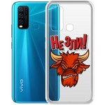 Чехол-накладка Krutoff Clear Case "Не Зли!" для Vivo Y30 Чехол-накладка Krutoff Clear Case "Не Зли!" для Vivo Y30