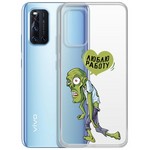 Чехол-накладка Krutoff Clear Case "Люблю Работу" для Vivo V19 Чехол-накладка Krutoff Clear Case "Люблю Работу" для Vivo V19