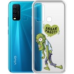 Чехол-накладка Krutoff Clear Case "Люблю Работу" для Vivo Y30 Чехол-накладка Krutoff Clear Case "Люблю Работу" для Vivo Y30