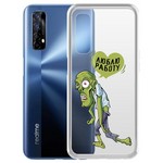 Чехол-накладка Krutoff Clear Case "Люблю Работу" для Realme 7 Чехол-накладка Krutoff Clear Case "Люблю Работу" для Realme 7