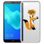 Чехол-накладка Krutoff Clear Case "Лиса" для Huawei Y5 Prime (2018)/Y5 Lite (2018)/Honor 7A Prime/7A Чехол-накладка Krutoff Clear Case "Лиса" для Huawei Y5 Prime (2018)/Y5 Lite (2018)/Honor 7A Prime/7A