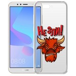 Чехол-накладка Krutoff Clear Case "Не Зли!" для Huawei Y6 (2018) Чехол-накладка Krutoff Clear Case "Не Зли!" для Huawei Y6 (2018)