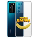 Чехол-накладка Krutoff Clear Case "Банан" для Huawei P40 Чехол-накладка Krutoff Clear Case "Банан" для Huawei P40