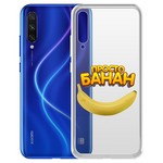 Чехол-накладка Krutoff Clear Case "Банан" для Xiaomi Mi A3 Чехол-накладка Krutoff Clear Case "Банан" для Xiaomi Mi A3