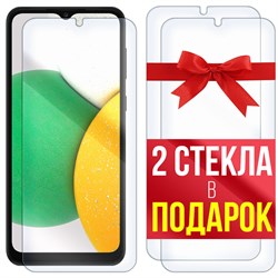 Комплект из 3-x защитных гибридных стекл Krutoff для Samsung Galaxy A03 Core