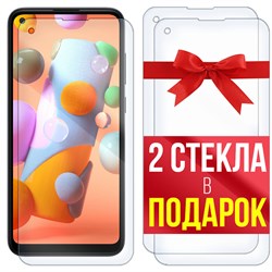 Комплект из 3-x защитных гибридных стекл Krutoff для Samsung Galaxy A11