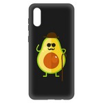 Чехол-накладка Krutoff Soft Case Авокадо Деловой для Samsung Galaxy A02 (A022) черный Чехол-накладка Krutoff Soft Case Авокадо Деловой для Samsung Galaxy A02 (A022) черный
