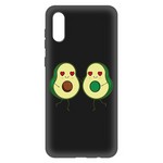 Чехол-накладка Krutoff Soft Case Авокадо Пара для Samsung Galaxy A02 (A022) черный Чехол-накладка Krutoff Soft Case Авокадо Пара для Samsung Galaxy A02 (A022) черный