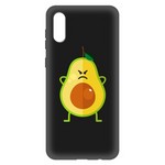 Чехол-накладка Krutoff Soft Case Авокадо Сердитый для Samsung Galaxy A02 (A022) черный Чехол-накладка Krutoff Soft Case Авокадо Сердитый для Samsung Galaxy A02 (A022) черный