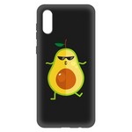 Чехол-накладка Krutoff Soft Case Авокадо Стильный для Samsung Galaxy A02 (A022) черный Чехол-накладка Krutoff Soft Case Авокадо Стильный для Samsung Galaxy A02 (A022) черный
