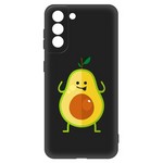 Чехол-накладка Krutoff Soft Case Авокадо Веселый для Samsung Galaxy S21 (G991) черный Чехол-накладка Krutoff Soft Case Авокадо Веселый для Samsung Galaxy S21 (G991) черный