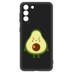 Чехол-накладка Krutoff Soft Case Авокадо Милый для Samsung Galaxy S21 (G991) черный Чехол-накладка Krutoff Soft Case Авокадо Милый для Samsung Galaxy S21 (G991) черный